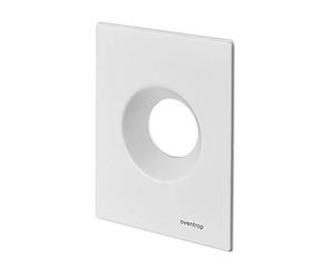 Oventrop Piastra di copertura per Unibox RTL, T, Vario e Plus Bau profondità 110 mm, colore: bianco