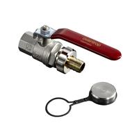 Oventrop Rubinetto a Sfera Con Giunto per Tubi Dn 20 20°C 120 °C, PN16 #10361