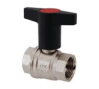Oventrop Valvola a sfera Optibal con manico PN 16, ottone DN 15, 1/2" IG 1077104