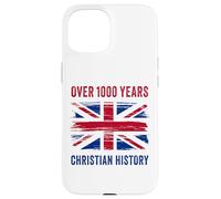 Over 1000 Years of Christian History - UK Patriot Graphic Custodia per iPhone 15