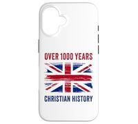 Over 1000 Years of Christian History - UK Patriot Graphic Custodia per iPhone 16