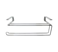 Over Cabinet Towel Holder, No Punch Tissue Rack, Kitchen Paper Storage Organizer, Bathroom Hook Rail, Household Hanger Support for Pantry Door Shelf Cupboard Bar Supply