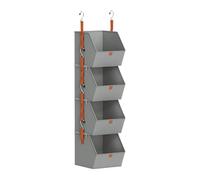 Over Door Organizer - 47,24 Inches Hanging Storage Organizer | Fabric Closet System - Oxford Cloth 1204 g Foldable 4 Tier Arrange For Shoes Clothes and Toys To DecLottare Bedrooms Dorms RVs