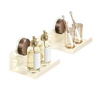Over Faucet Storage Shelf, Reusable Suction Installation, Carbon steel Framework, Compact Multipurpose Laundry Organizer, Fragrance Cosmetic Bottle Display, Wall mounted Bathroom Utility Rack