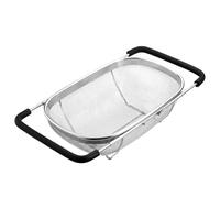 Over Sink Colander - Fine Mesh Oval Drying Rack | Kitchen Basket with Straining Functions, Food Colander with Home Use, Sink Strainer, Kitchen Tool for Vegetables Rice and Fruit