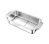 Over Sink Strainer - Telescopic Filtering Colander, Kitchen Washing Basket with Expandable Arms, Vegetable Pasta Drainer, Retractable Sink Strainer, Versatile Food Grade Sieve for Kitchen Prep