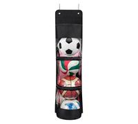 Over the Door Ball Organizer, Ball Storage Organizer, Multifunctional Sports Equipment Holder, Door-Mounted Ball Storage, Hanging Sports Equipment Organizer for Homeschools
