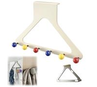 Over-The-Door Hanger Organizer,Multi-Purpose Over The Door Hanger Rack,No-Drill Hook Heavy Duty Storage Organizer for Bedroom Bathroom Entryway (D)
