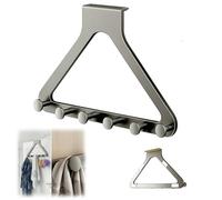 Over-The-Door Hanger Organizer,Multi-Purpose Over The Door Hanger Rack,No-Drill Hook Heavy Duty Storage Organizer for Bedroom Bathroom Entryway (A)