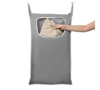 Over The Door Laundry Hamper - Door-mounted Dirty Clothes Basket, Portable Space Saving Bag Organizer, Over Ďoor Laundry Hamper For Blankets Clothes Dormitory Apartment Camper Camping Travel Bathroom
