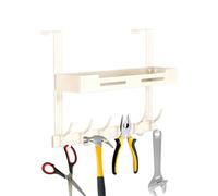 Over the Door Organizer 2-Layer - No-drill Rustproof Heavy Duty Hanger the | Behind the Door Storage for Bathroom Bedroom Kitchen Closet | Pantry Dorm Laundry Kids Office Entryway Over the Door 2-Layer