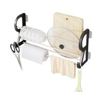 Over The Door Organizer - Stainless Steel No-Drill Wall Organization