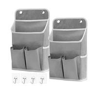 Over The Door Organizer - With 4 Hooks Breathable Hangable With Pocket