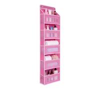 Over the Door Storage Organizer - 5Tier Shelf Hangable Door Organizer | 5 Large-Capacity Pockets, Tilt-Resistant, for Closet Bedroom Nursery Bathroom Pantry Kitchen Dorm Laundry Home Apartment RV