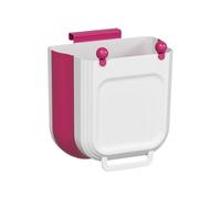 Over The Door Trash Can 10L Space-Saving - Silicone Foldable Garbage BinHAN | Wall Mounted Trash Can for Home, Restaurant, Bakery, Cabinet | Door, Wall Over The Door Trash Can 10L Space-Saving Silicone
