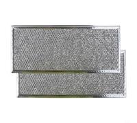 Over-The-Range - Filtro per microonde in alluminio, 32,8 x 14,61 cm | Intrappola le particelle di grasso, riduce il fumo, adatto per i modelli GE, facile installazione a scatto, set da 2 pezzi