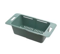 Over The Sink Colander - Adjustable Vegetable And Fruit Washing Basket | Kitchen Strainer For Pasta, Salad, Produce | Foldable And Durable Colander For Sink, Freezer, Food Prep Meal Preparation