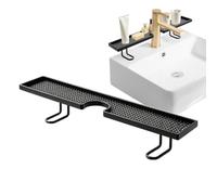 Over the Sink Shelf, Bathroom No Drilling Floating Easy Drainage Storage | Bathroom Counter Shelves for Home Pantry Vanity Closet Desk Bedroom Laundry Countertop Counter