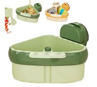 Over the Sink Strainer Basket, Sink Strainers for Kitchen Sink Food Catcher, Food Waste Catcher for Sink, With Suction Cup Press, Easy Drain Basket for Food Scraps & Waste Disposal (Green)