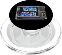 Over Thinking Vintage Tech Oldschool TV Humor Design PopSockets PopGrip per MagSafe