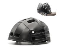 Overade Casco Pieghevole Plixi FIT - Volume diviso per 3 quando piegato (Nero, L/XL (59-62 cm))