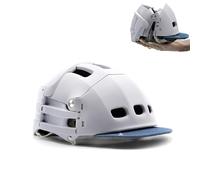 Overade Innovazione francese - Casco pieghevole Plixi per bicicletta, monopattino, pattini Certificato Ce En1078, protegge come un casco classico. Volume Diviso per 3. Due dimensioni.