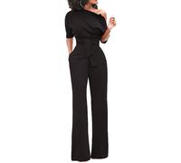 Overall donna tutina intera pantaloni palazzo elegante abito nuovo DL-2202