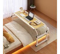 Overbed Desk Rolling Medical Table con ruote, altezza regolabile scrivania per computer mobile per ospedale e uso domestico