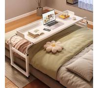 Overbed Table - Scrivania regolabile con ruote, tavolo medico estensibile per un facile utilizzo, altezza e larghezza regolabili