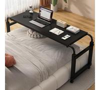 Overbed - Tavolo regolabile con ruote, piano sollevabile, scrivania per laptop per ufficio, ospedale e postazione di lavoro domestica