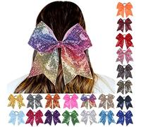 OverDose Boutique Pinze per capelli, fermagli per capelli, mollette per capelli grandi, con tessuto per banchetti, scuole, matrimoni, appuntamenti per capelli per donne e (Orange1, One Size)