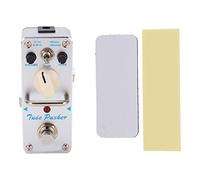 Overdrive Pedale Effetto Analogico Argento con Boost e Modalità Normale - Tono Classico e Controllo Gain per Chitarristi