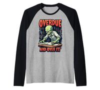 Overdue Halloween Zombie Reader Maglia con Maniche Raglan