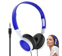 Overe-Ear - Connessione cablata da 3,5 mm, cuscinetti di memoria, design della fascia regolabile, testina sonora leggera | Accessorio di gioco portatile per computer tablet computer portatili