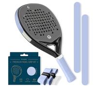 Overgrip Antiscivolo per Racchetta Padel - Kit con 2 Grips, 2 Protezioni Racchetta, Anello in Silicone - Accessori Sportivi Uomo e Donna - Colori Pastello - Pt·GripKit