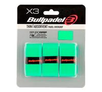 Overgrip Bullpadel GB1705 Sottile/Assorbente Verde (Pacchetto x3) One Size