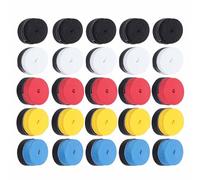 Overgrip per Racchetta da Badminton 25 Pezzi Nastro Antiscivolo Confortevole per Canne da Tennis e Squash Materiale PU per Moto (Colore Misto)