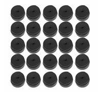 Overgrip per Racchetta da Badminton 25 Pezzi Nastro Antiscivolo Confortevole per Canne da Tennis e Squash Materiale PU per Moto (Black)