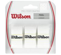 Wilson Pro Overgrip Perforated racchetta avvolge 3 pezzi bianco WRZ4005WH