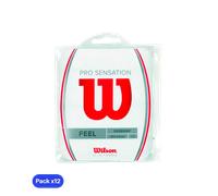 Overgrip Wilson Pro Sensazione liscia Bianco (Pacchetto x12) One Size