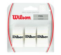 Overgrip Wilson Pro Sensazione perforata Bianco (Pacchetto x3)