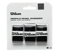Wilson Profile OVERGRIP, Impugnatura da Padel Unisex-Adult, Black, 3 Pack