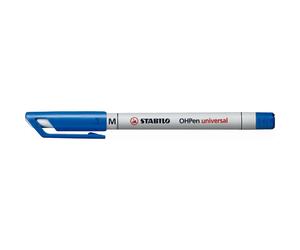 Overhead Pen - STABILO OHPen universal - Water Soluble Medium - Pack of 10 - blu