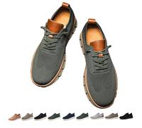 Overhil1s Scarpe da Uomo Wearbreeze, Scarpe Urbane Ultra comode for Uomo, Scarpe da Ginnastica Casual Oxford in Rete Traspirante, Scarpe da Passeggio Leggere(Dark Green,46 EU)