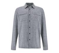 Overhsirt in lino e cotone Urukai, Uomo, BIANCO-BLU, Taglia: 3XL