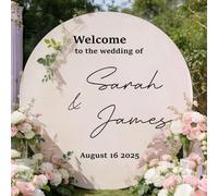 OVERHYPZ Adesivi Personalizzati for Arco di Palloncini - Decalcomanie in Vinile Personalizzate con Nome E Data for Compleanni, Decorazioni for Archi Nuziali, Decorazioni for Fondali