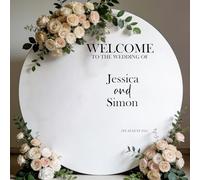 OVERHYPZ Decalcomania Personalizzata con Hashtag for Matrimonio, Adesivo Personalizzato for Social Media con Data E Tag for Cabina Fotografica, Libro degli Ospiti E Decorazione dello Sfondo