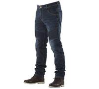 OVERLAP Castel Smalt Jeans Uomo, Blu, Taglia 30