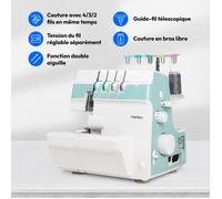 Overlocker - MEDION - SO 90 - 91W - Tipo ago 11, 14, 16 - 1200 giri/min - LED - Turchese