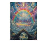 Overlooking The Vast Rivers Puzzle 300 Pezzi Relax E Meditazione Rompicapo Mindfulness Attività Per Il Benessere Riduzione Dell'ansia Regalo Per Tutti 300 PCS